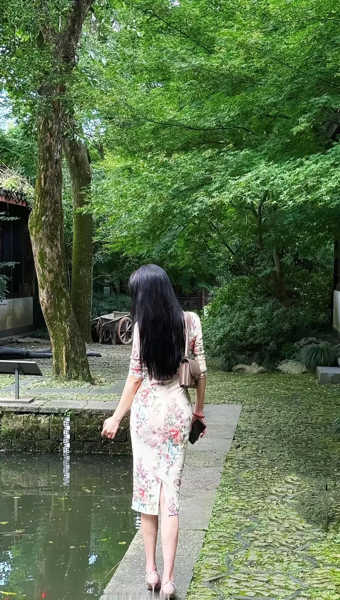 漫步在绿意盎然的庭院，感受宁静与美好。