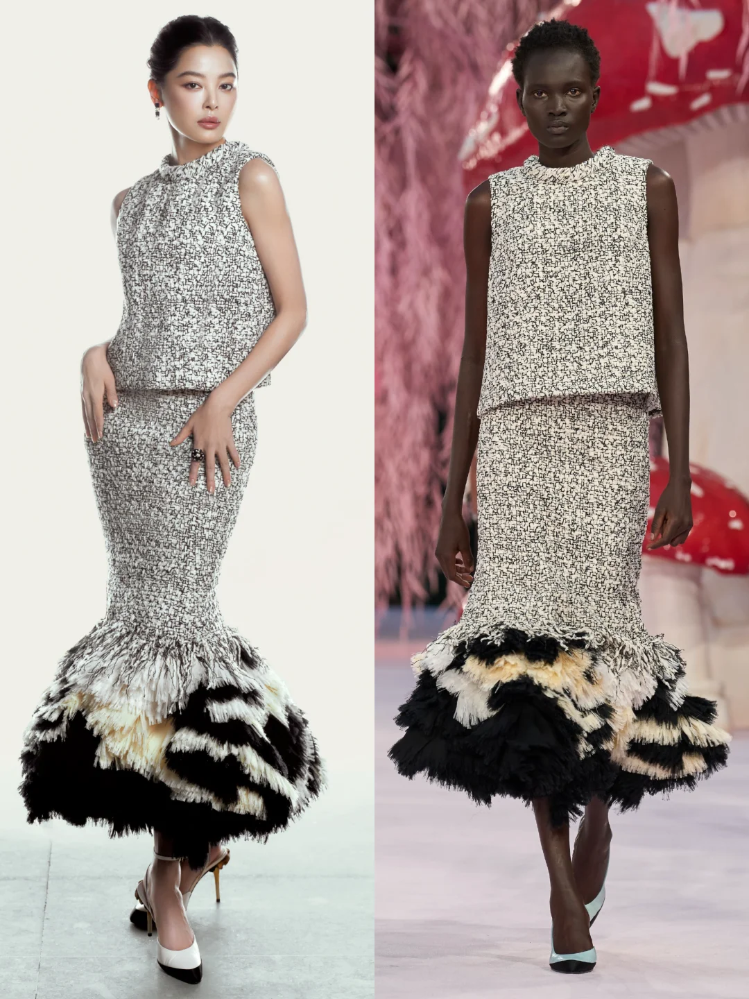 蕾子姐Chanel2026春夏高定国内首穿，出发图完全是品牌campa...