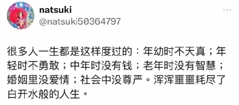 能平平安安一生顺遂就是顶级的人生了[灵光一闪]
