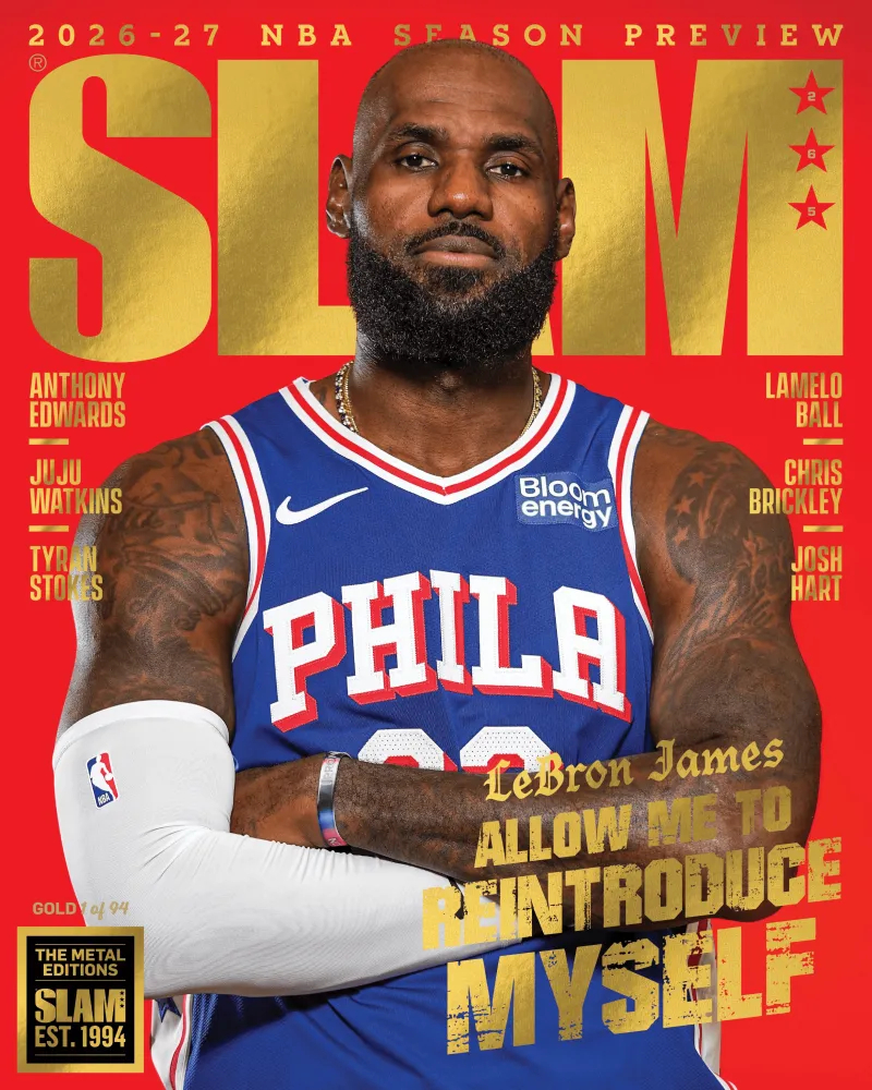 《SLAM》杂志官方宣布，詹姆斯登上该刊第265期封面。 nba ​​​