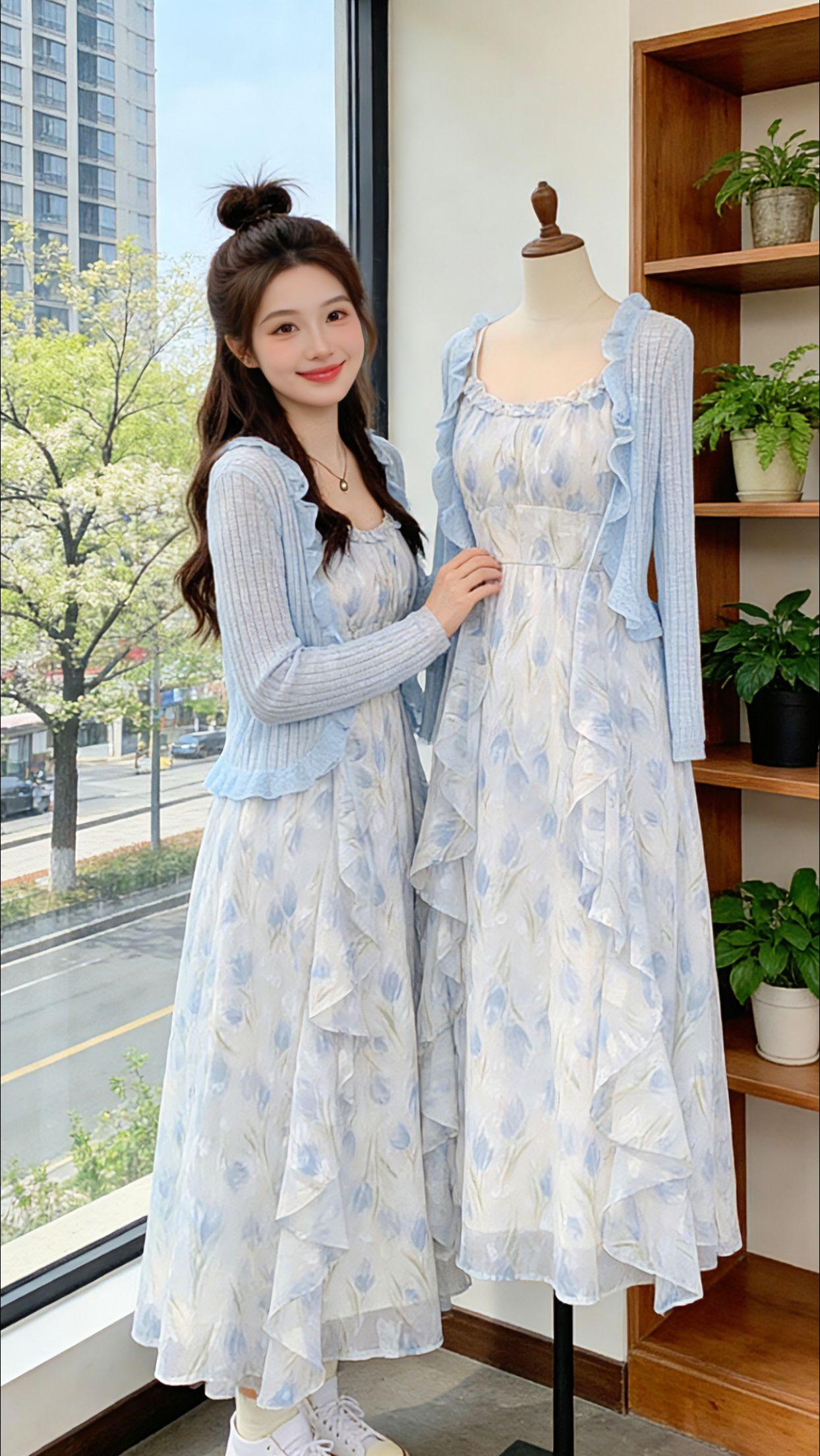 Danny的春日漫游，从落地窗前的温柔，到花园喷泉旁的浪漫，再到海边石滩上的自在