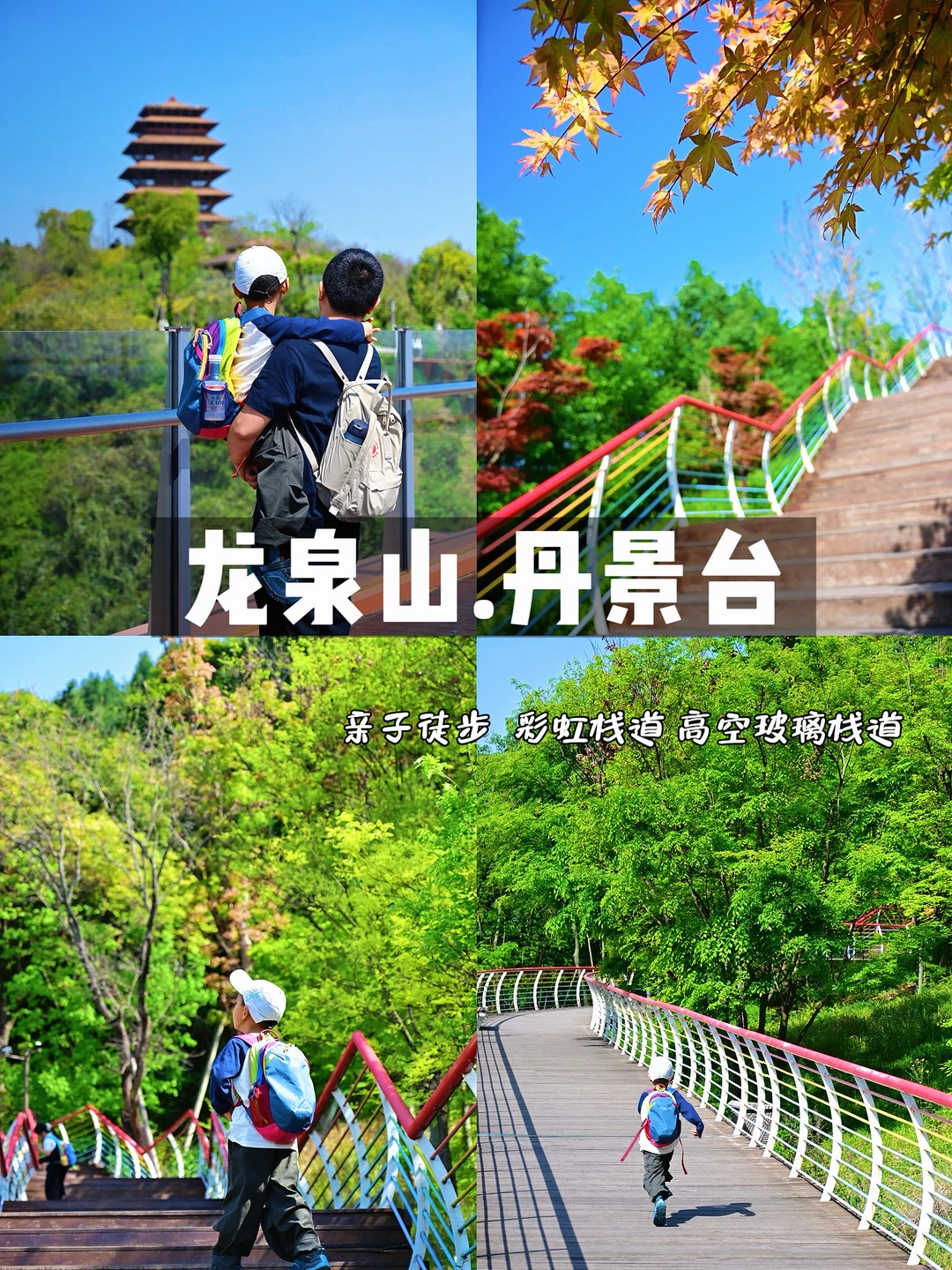 成都周边1h‼️丹景台春日亲子徒步登高望远