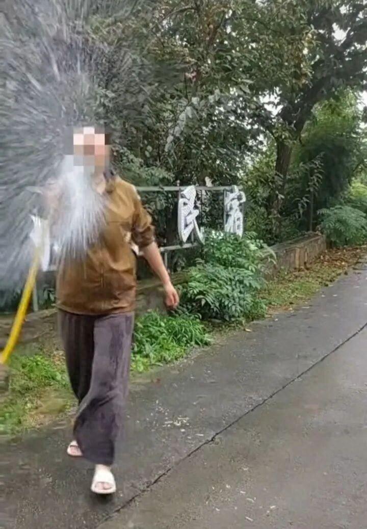游客称在花果山“捡果实”引冲突，民宿老板指责其偷盗并用水枪喷人，各方回应
 
国