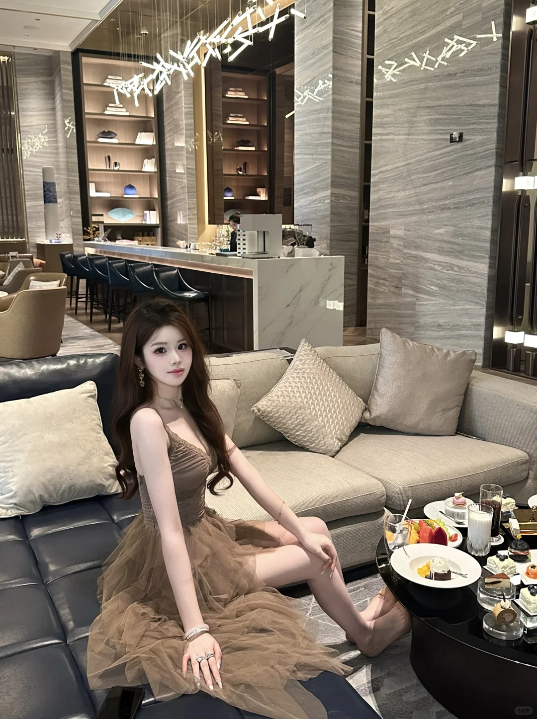 万豪酒店下午茶太好拍了