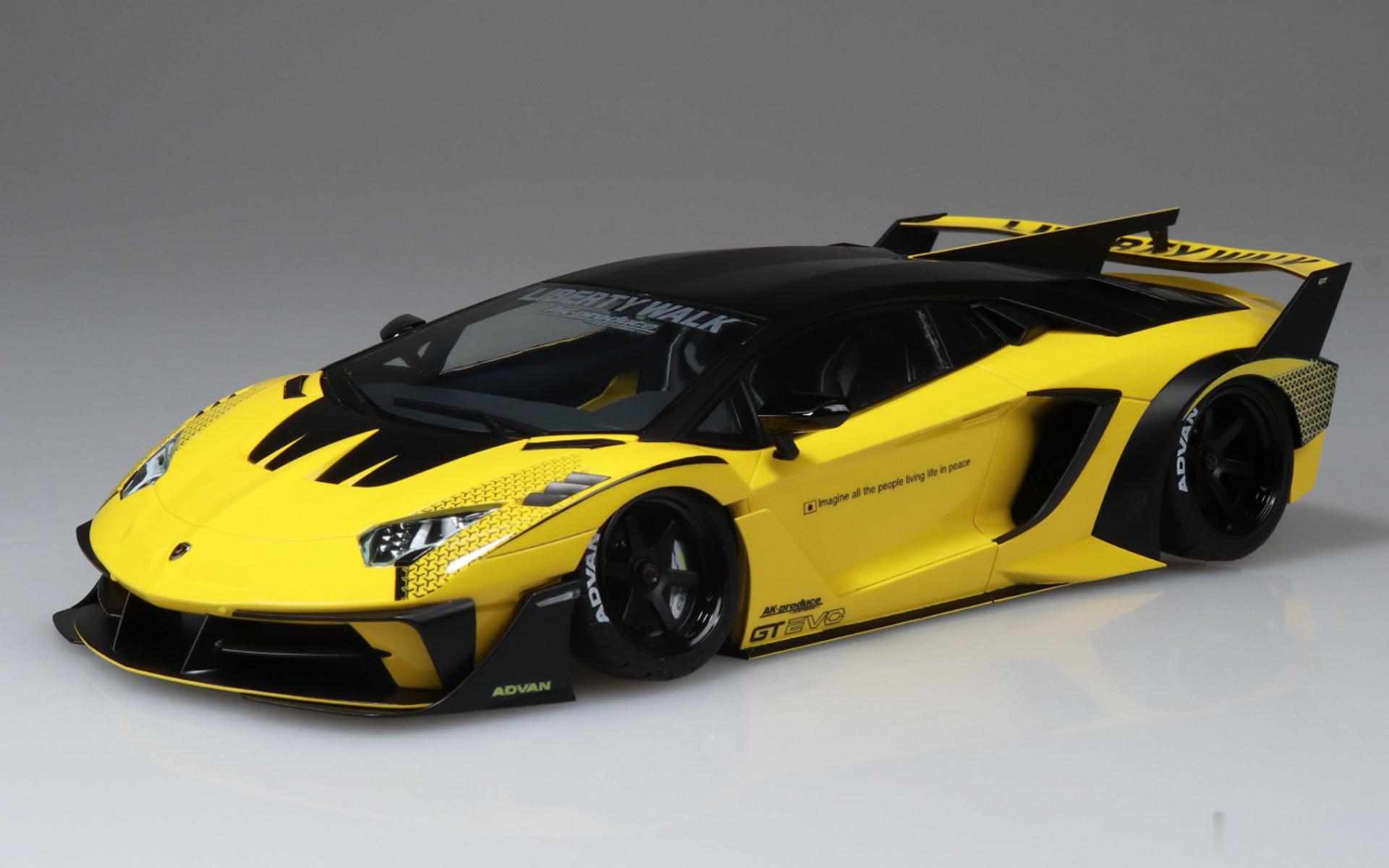 名车志玩乐【青岛社推出Liberty Walk Aventador GT Evo