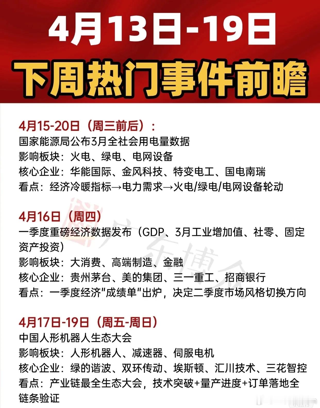 4月13日-19日下周热门事件前瞻4月13日（周一）- 香港春季电子产品展：作为