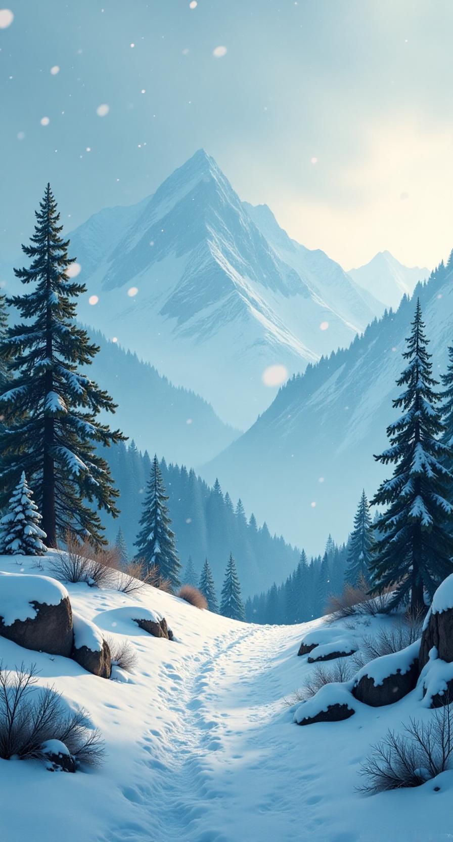 朔风卷地雪初晴，
万木凋零寂有声。
霜染寒枝孤鹤影，
冰封野径断鸿行。
炉温旧卷