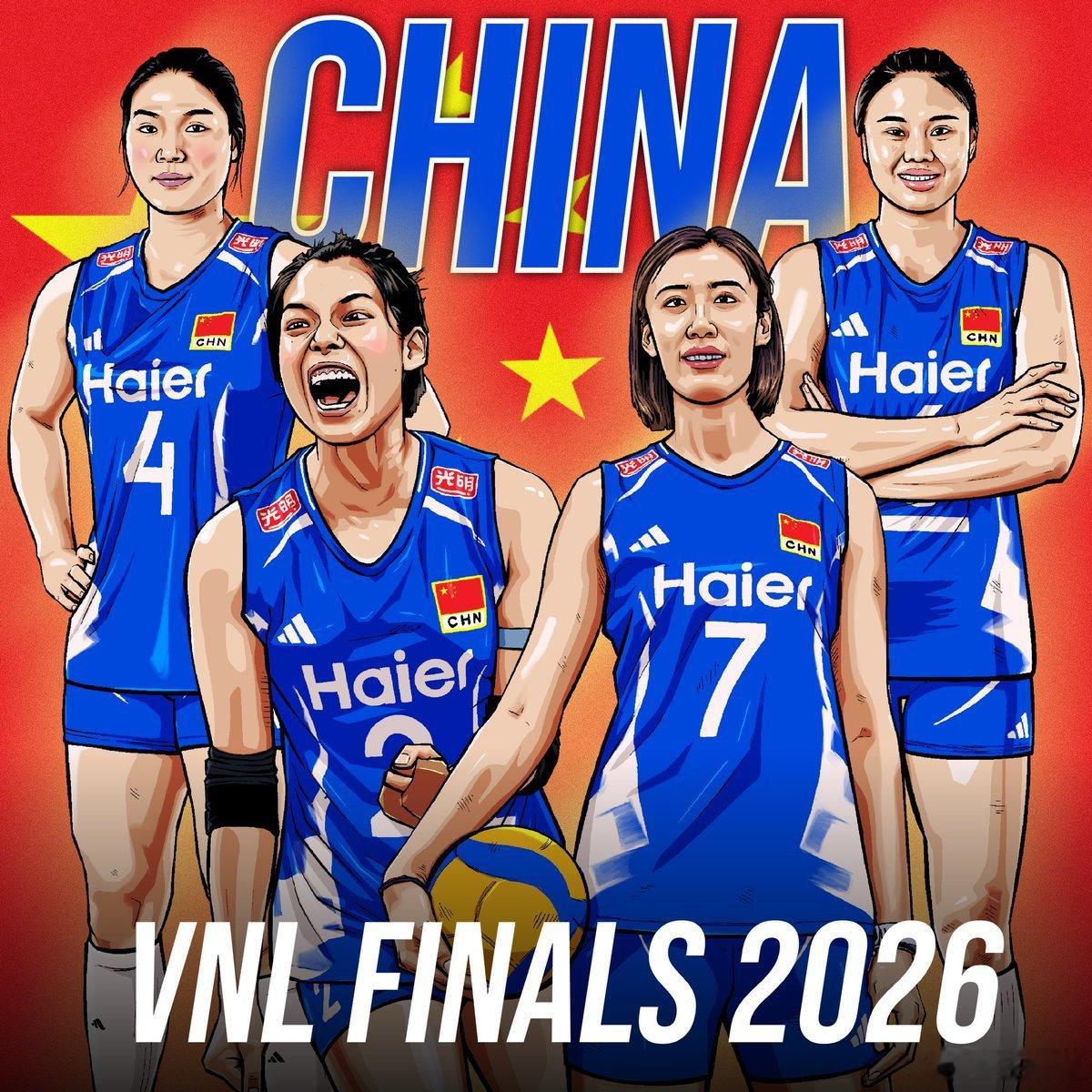 中国女排庄宇珊这海报，丑到爆。volleyball world官方还署名了…… 