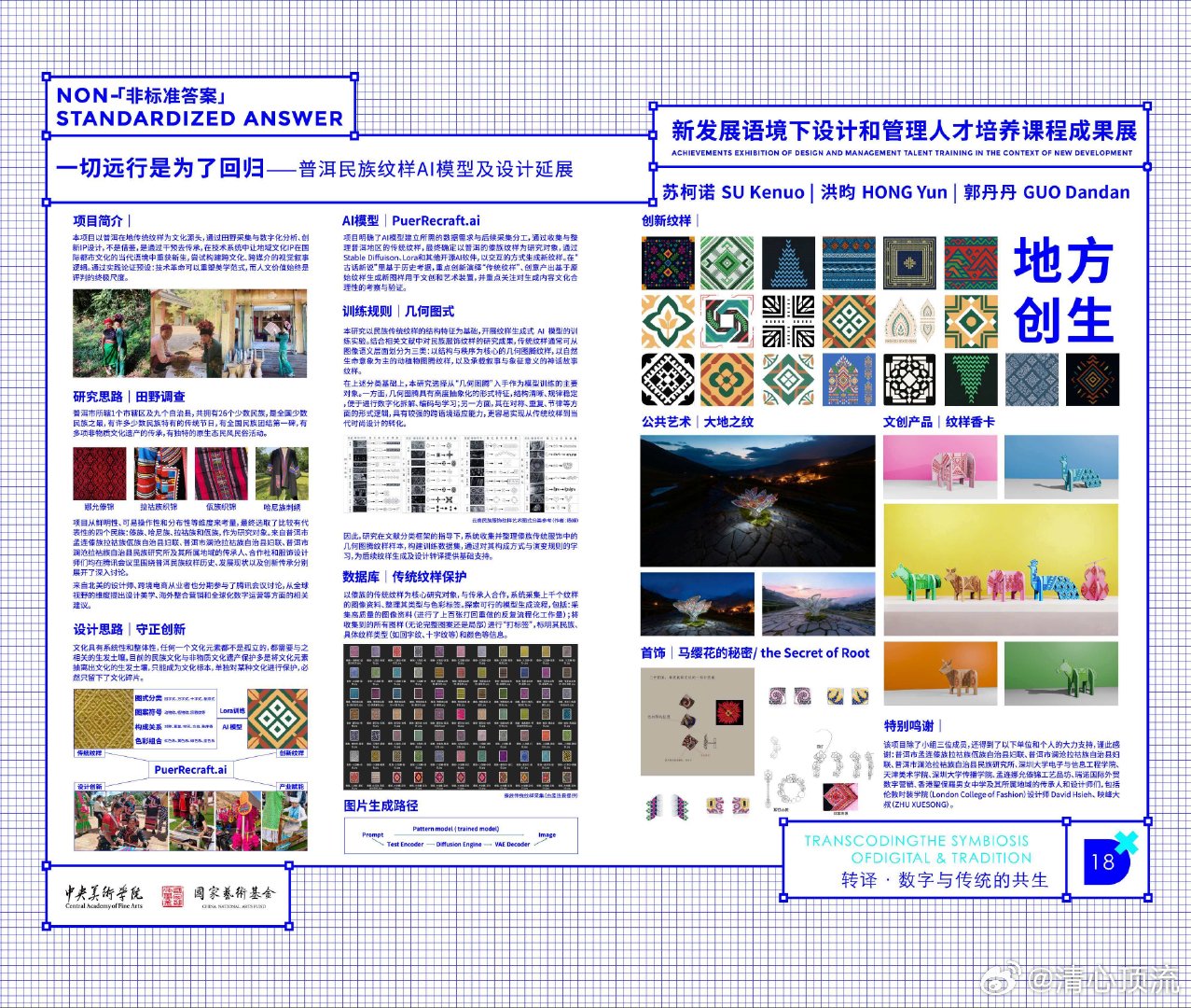 当普洱民族纹样遇上AI黑科技 普洱民族纹样原来可以展现出这么独特的惊喜啊，遇上了