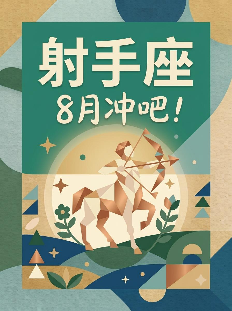 8月射手座，人缘、运气一起涨起来了！。参考太阳+上升