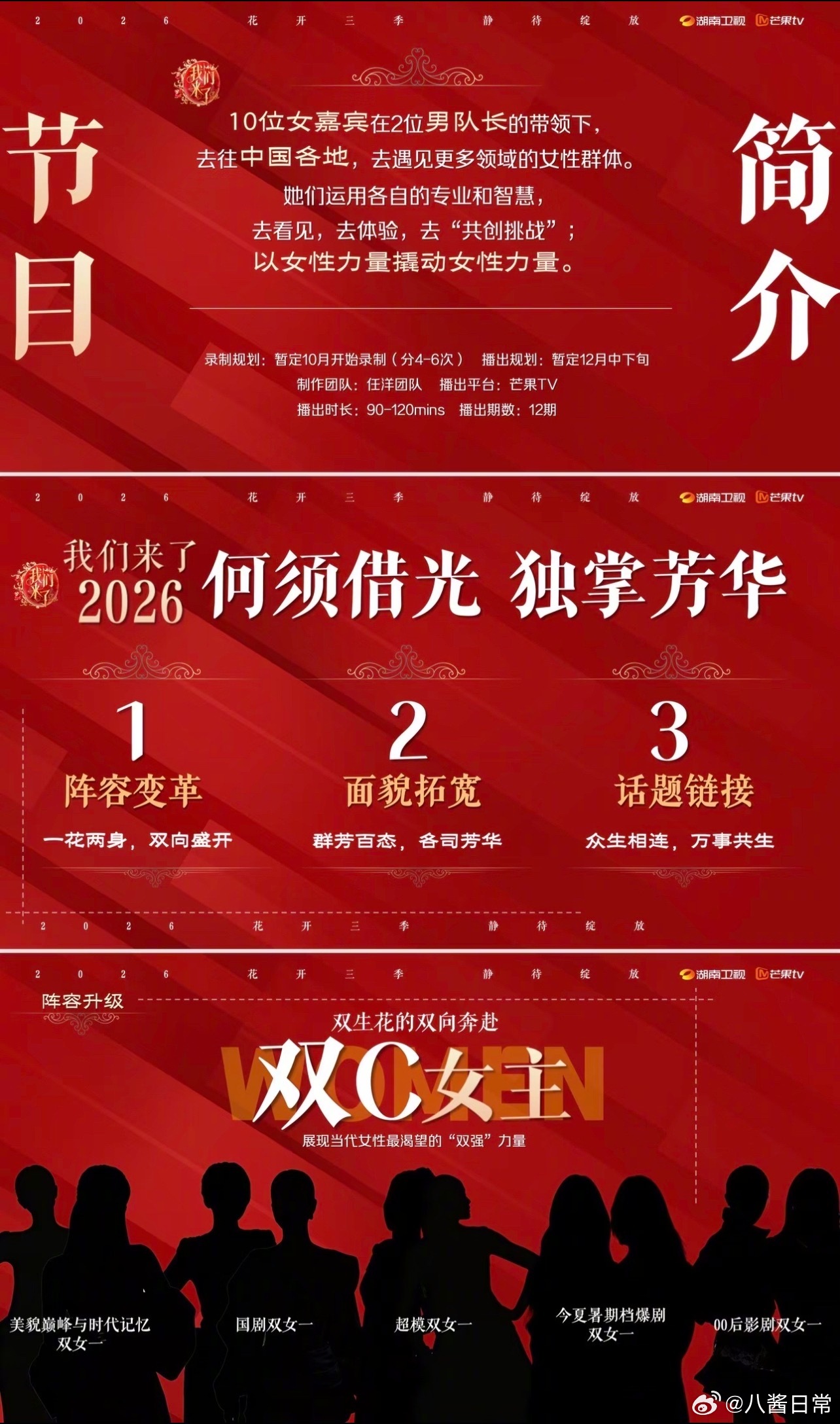偶像来了真的要回归了艺人画像：【国剧双女一】【超模双女一】【今夏暑期档爆剧双女一