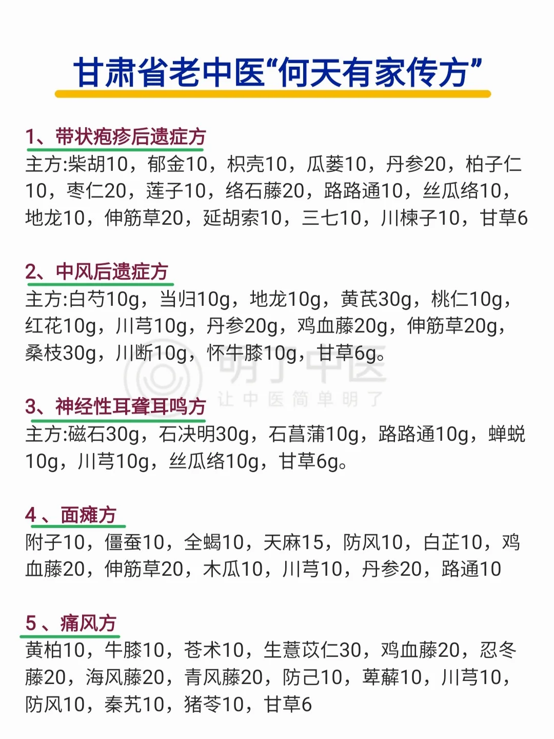 老中医何天有“家传方”