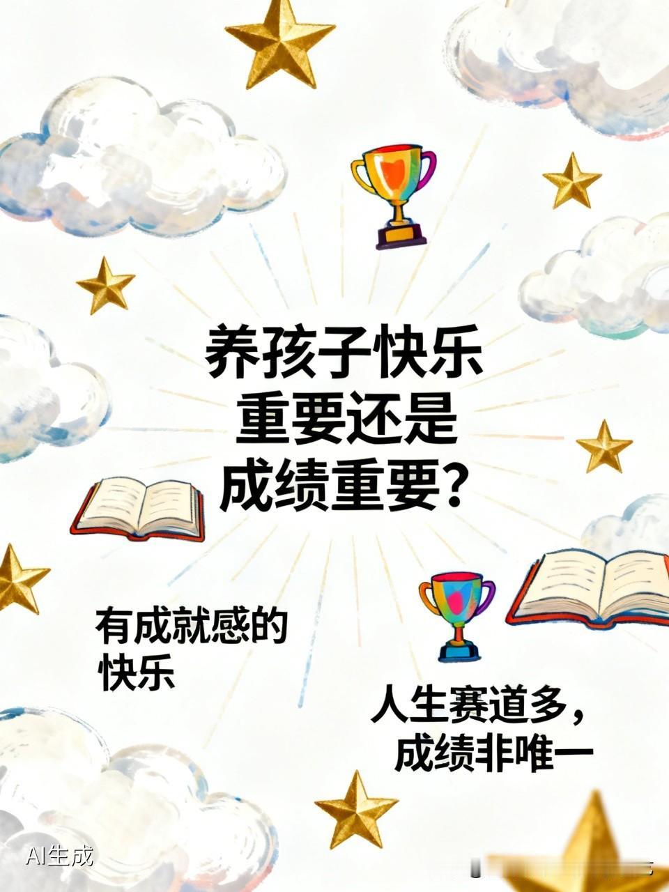 我认为应该辩证地看这个问题：快乐和成绩并非对立，真正有益的是“有成就感的快乐”—