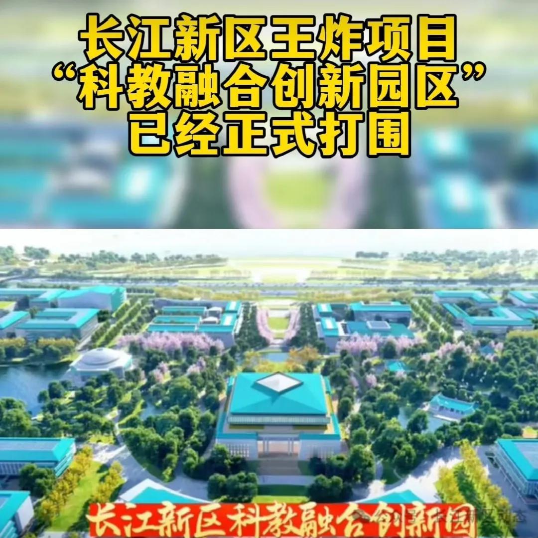 长江新区“科教融合创新园”打围开建。