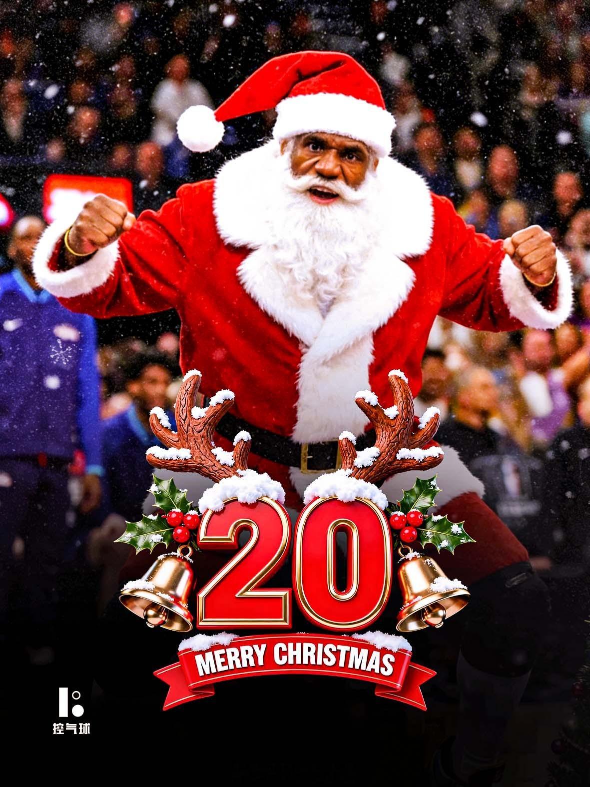 40 岁的詹姆斯，第 20 次踏上圣诞大战的赛场，这本身就是一个前无古人的传奇！