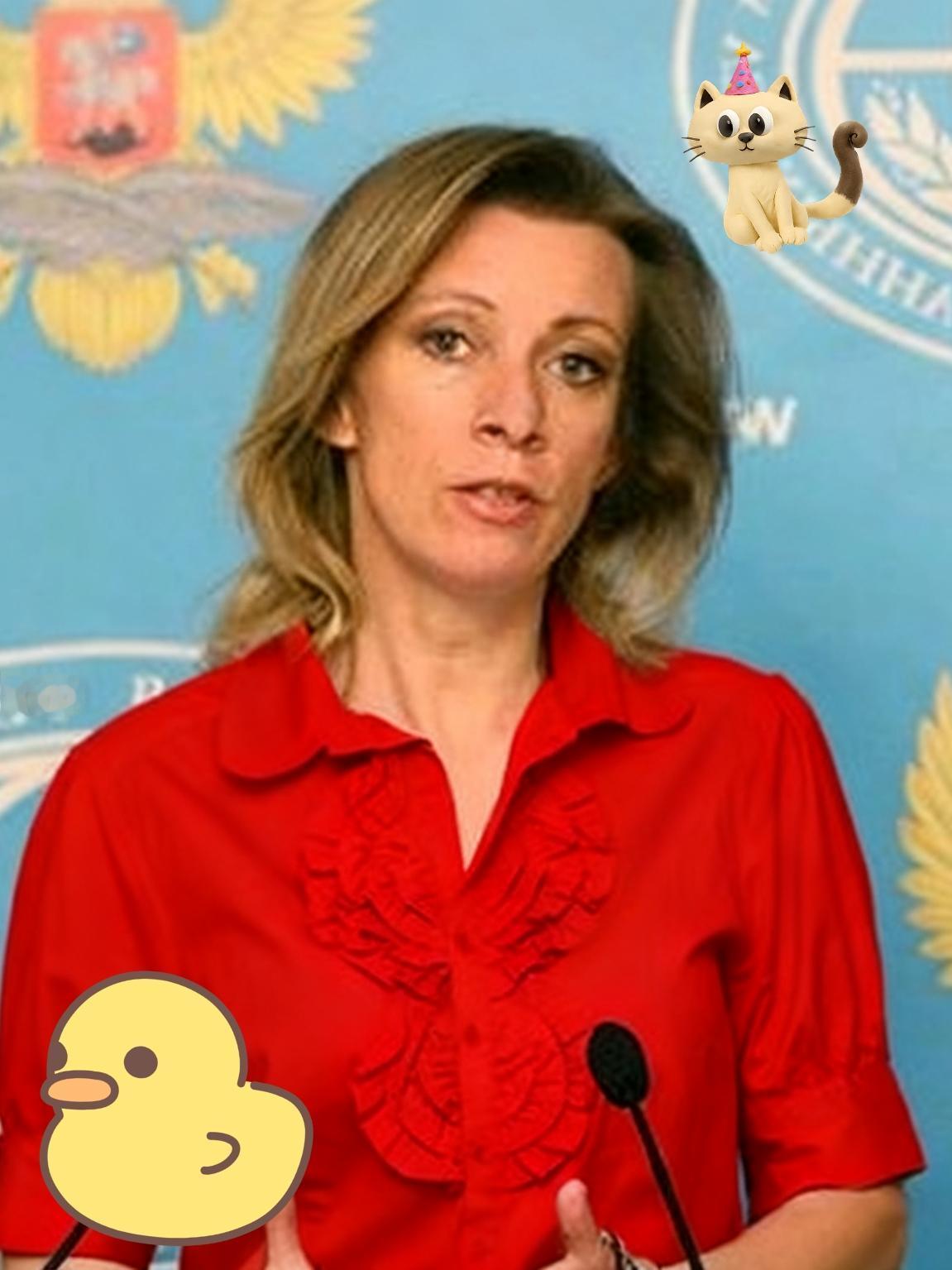 快 讯！快 讯！

俄罗斯刚刚宣布！

！！！

俄罗斯外交部发言人扎哈罗娃在1