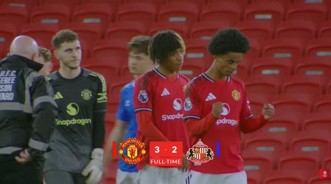 曼联3-2桑德兰晋级青年足总杯四强半决赛主场迎战水晶宫 