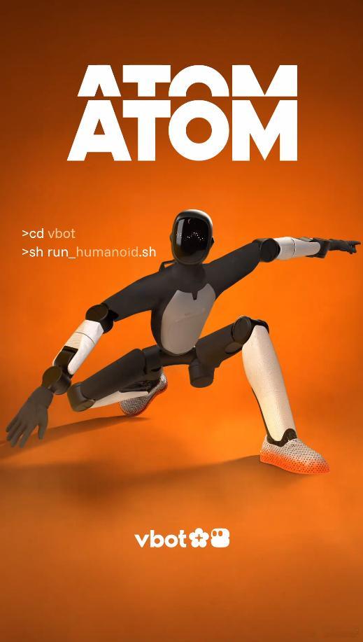 的第一款人形机器人要来了名字叫ATOM，觉得咋样vbot维他动力