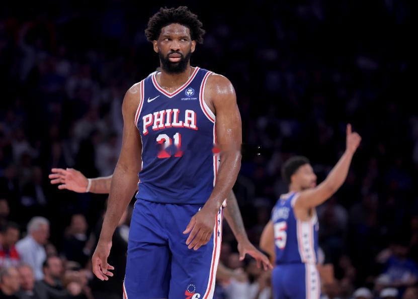 NBA季后赛，76人114-144不敌尼克斯，总比分0-4被横扫。恩比德赛后接受