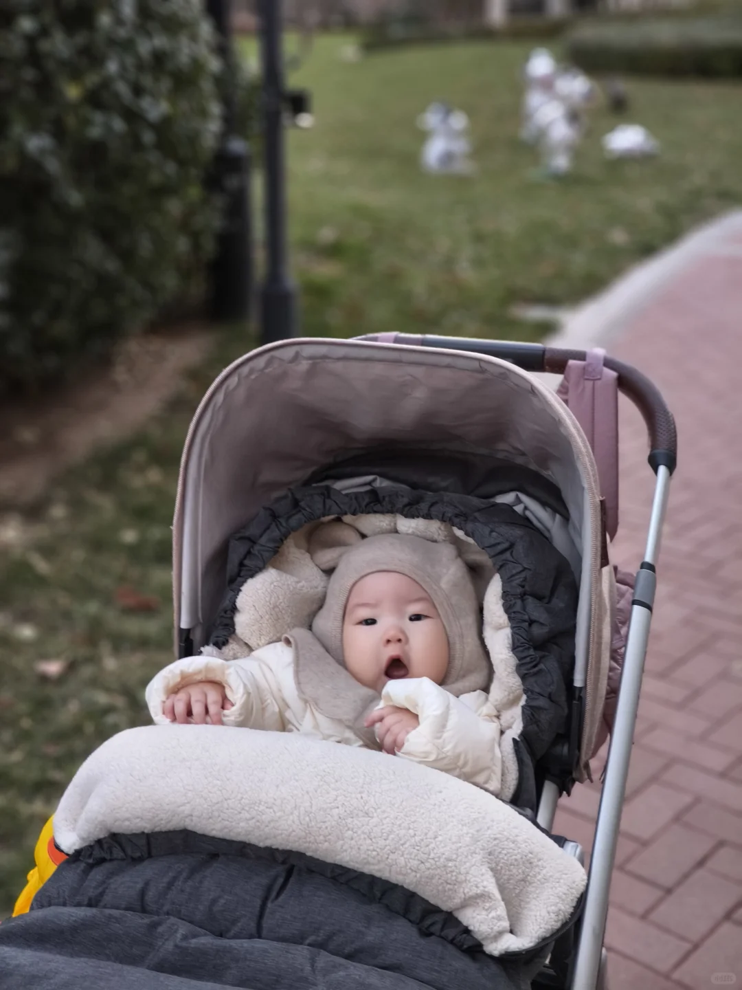 小月龄宝宝秋冬遛弯儿｜超保暖穿搭