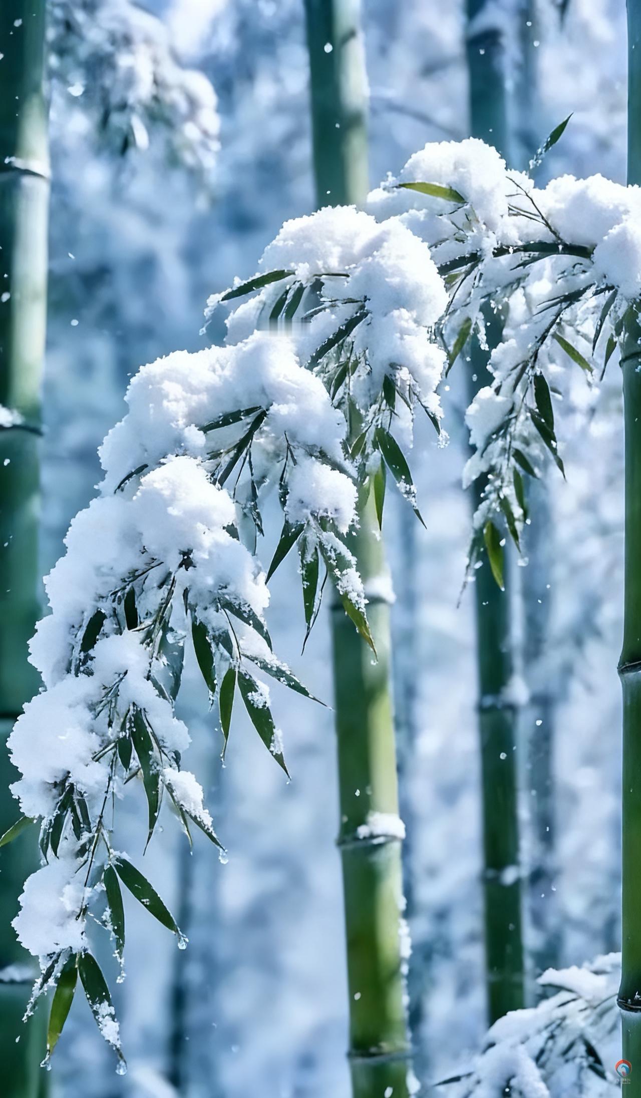 鹧鸪天•咏竹
寒径疏篁抱玉姿，
风梳翠叶韵清奇。
霜侵瘦干凝幽气，
月透疏梢静野