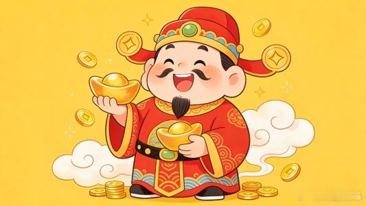 迎财神     迎财神，迎福气，更要抱紧身边的你。2026马年，我们要：手里有钱