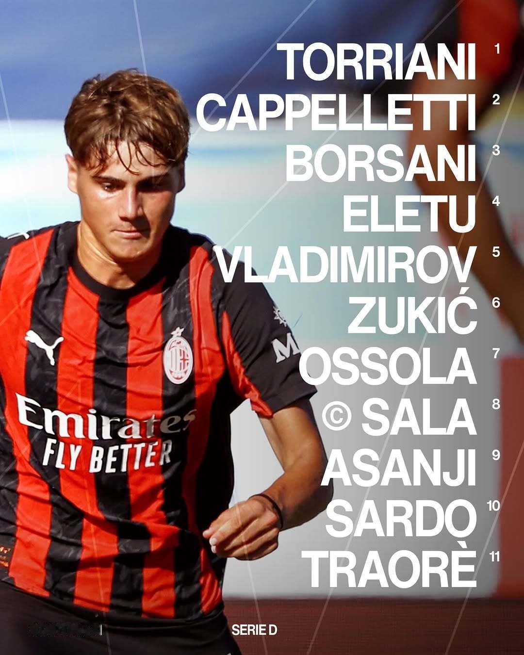 【首发阵容】 🔴⚫️ 2025-26赛季意丁联赛第23轮：Milan Futu