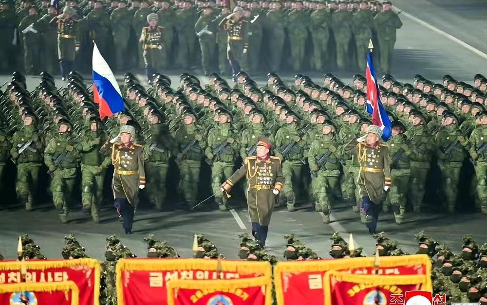 朝鲜九大阅兵中亮相的海外作战部队和海外工程部队。 ​​​