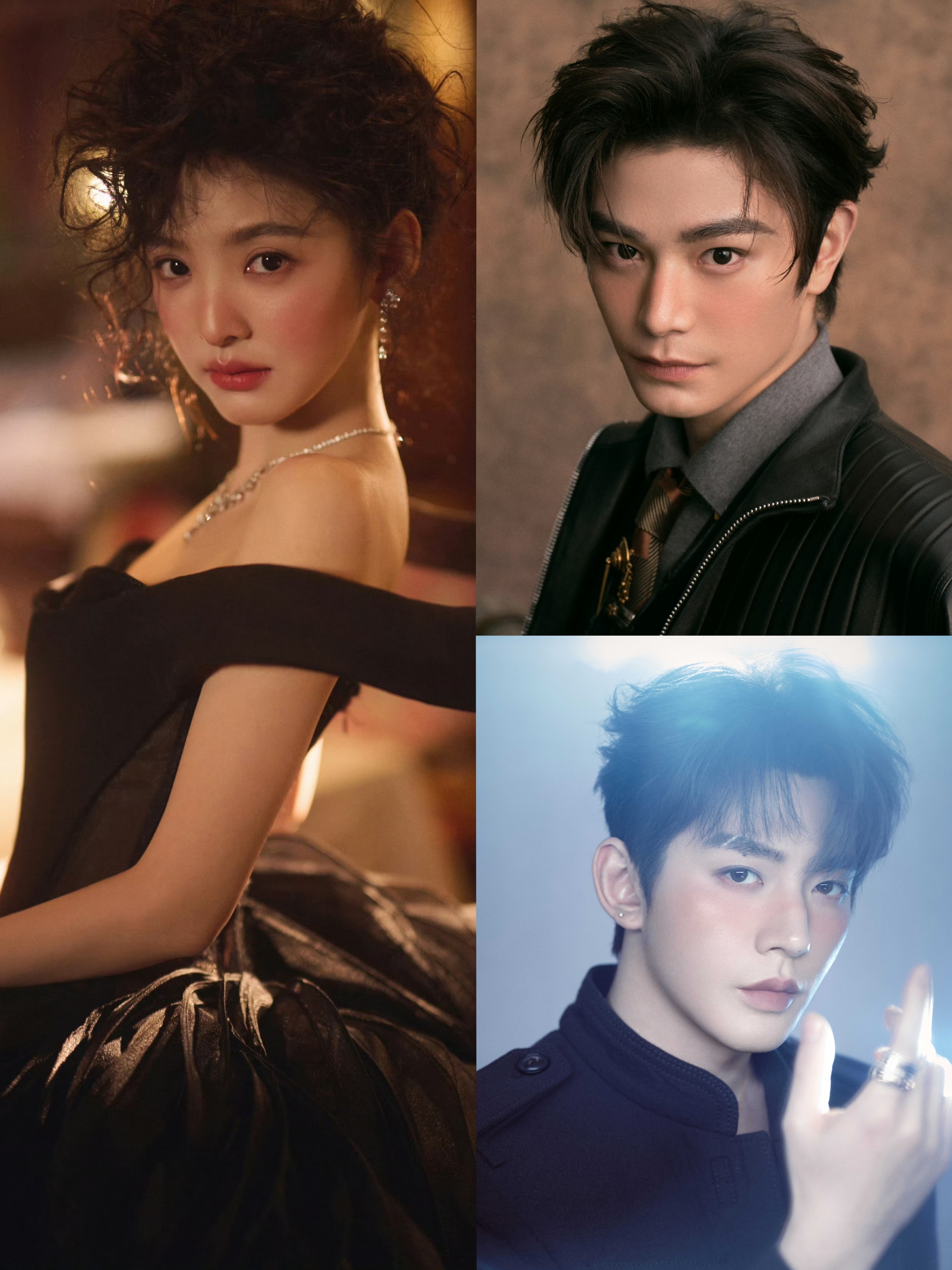 微博之夜红毯网友说，章若楠，丁禹兮，邓为主打一个腮红之夜吗？