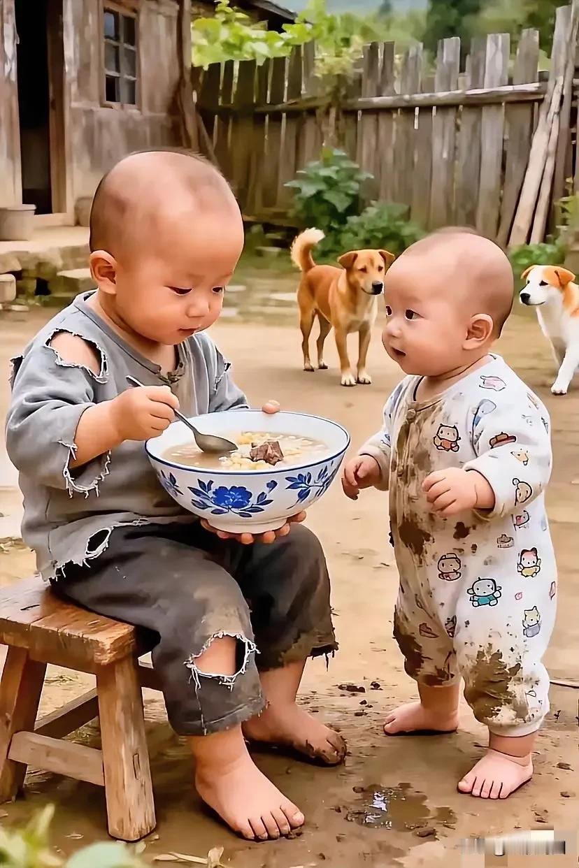 乡村萌娃与狗狗的温馨日常🐶👶🏻