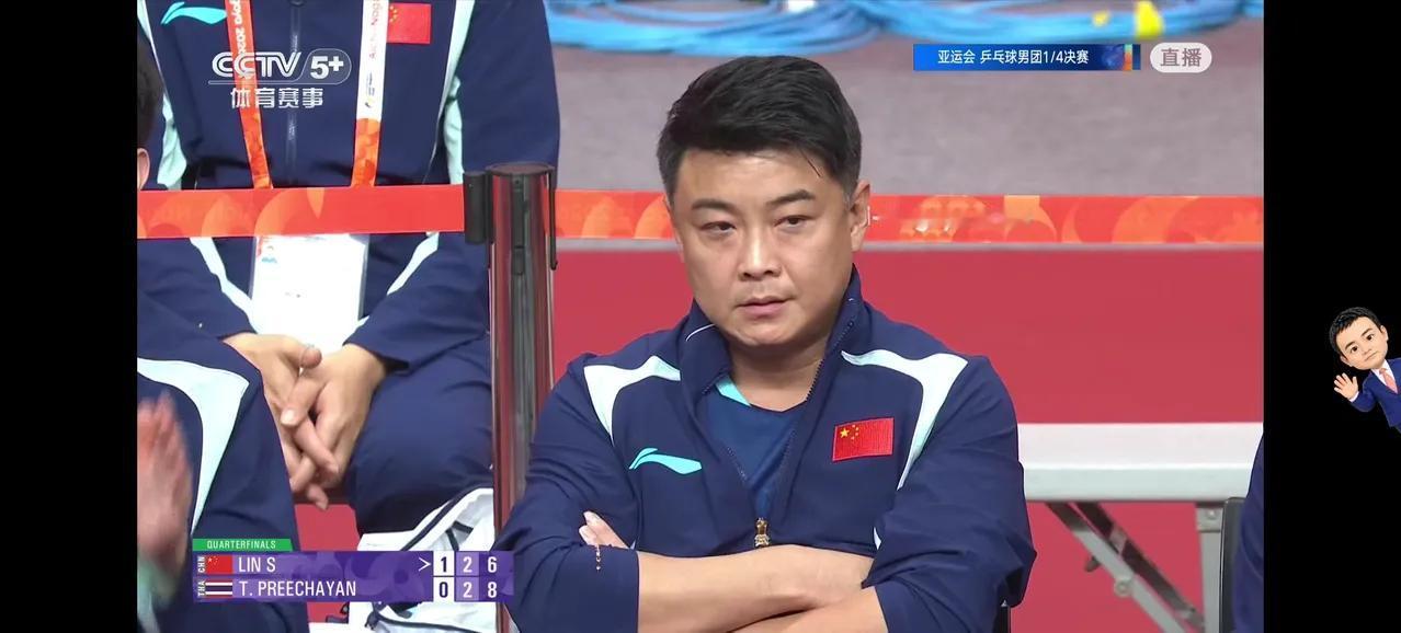 王皓脸都黑了，林诗栋亚运会团体赛不敌泰国16 岁小将，很多人说这打的是啥玩意啊？