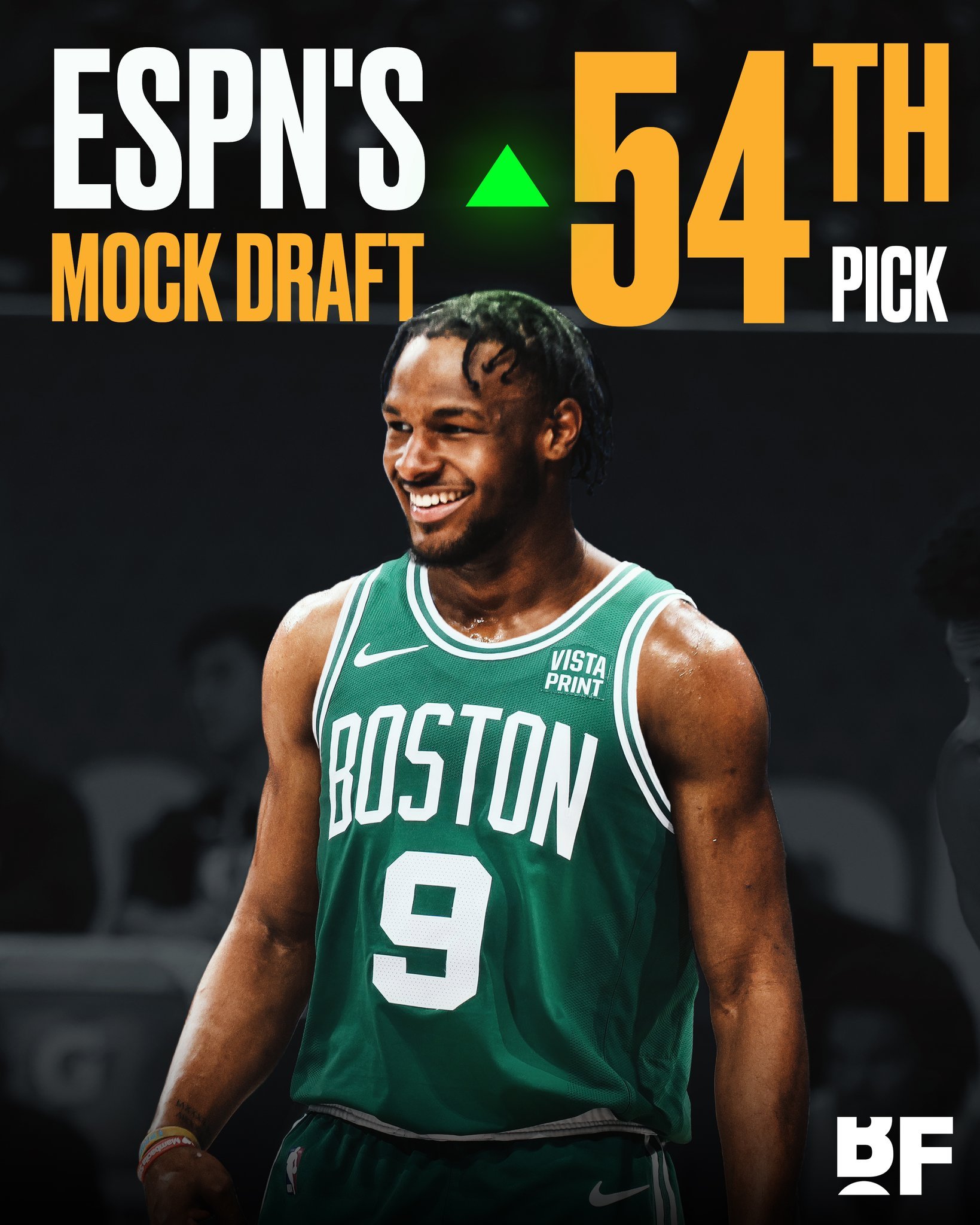 由于在 NBA 选秀联合试训中的出色表现，布朗尼在 ESPN 模拟选秀中的排名从