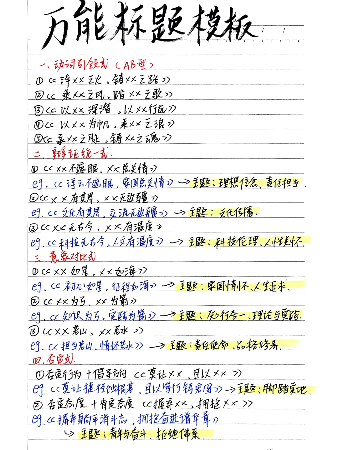 🔥一分钟作文标题速成‖附志愿填报指南❗