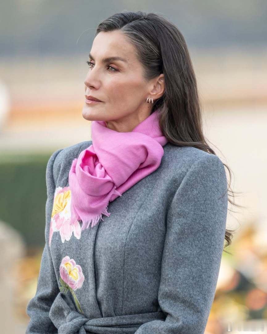 🇪🇸🇨🇳有记者拍到了王后的鞋子特写王后真的不冷吗，竟然真的没穿丝袜。