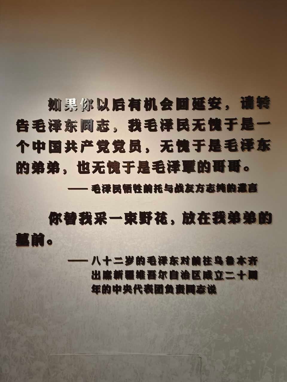 “如果你以后有机会回延安，请转告毛泽东同志，我毛泽民无愧于是一个中国共产党党员，