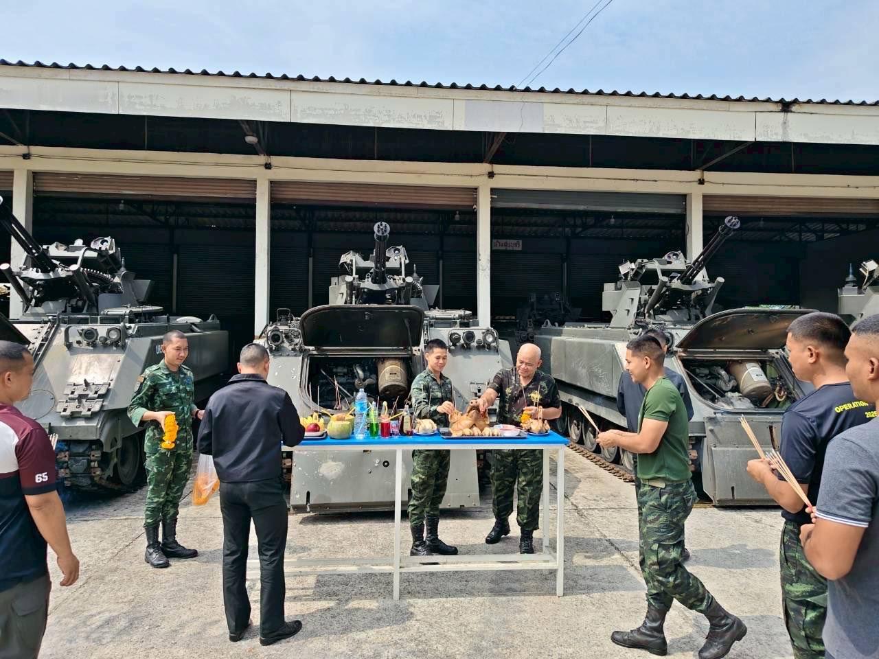 泰国皇家陆军装甲兵为M163 VADS （M163自行20毫米防空炮）准备了一份