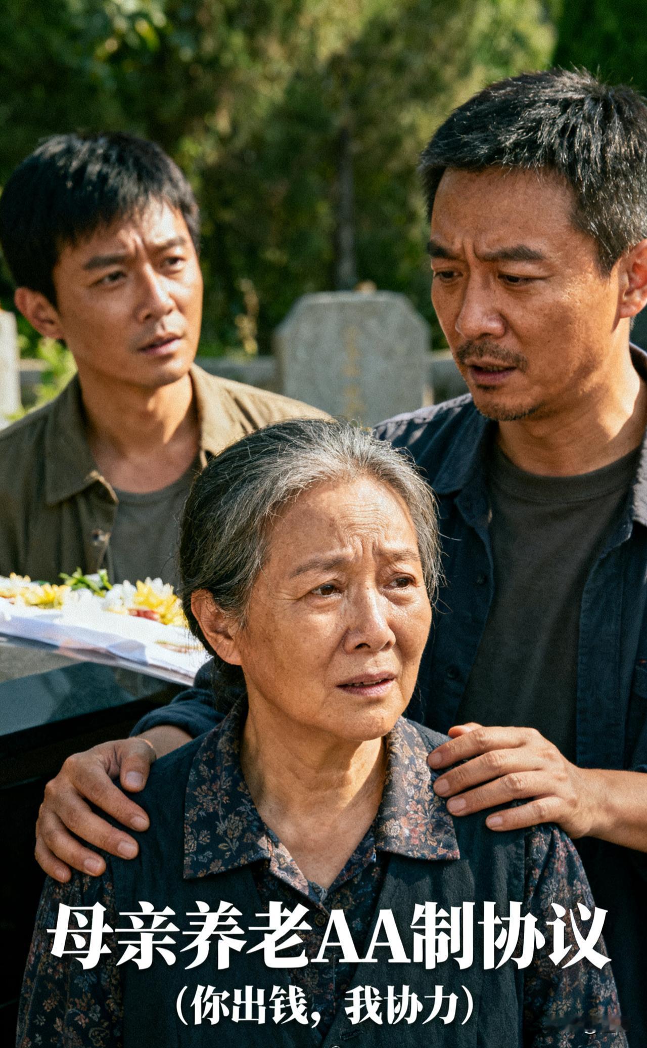 父亲刚下葬，大哥发来“母亲养老AA制协议”：你出钱，我出力

父亲的丧事办完，亲