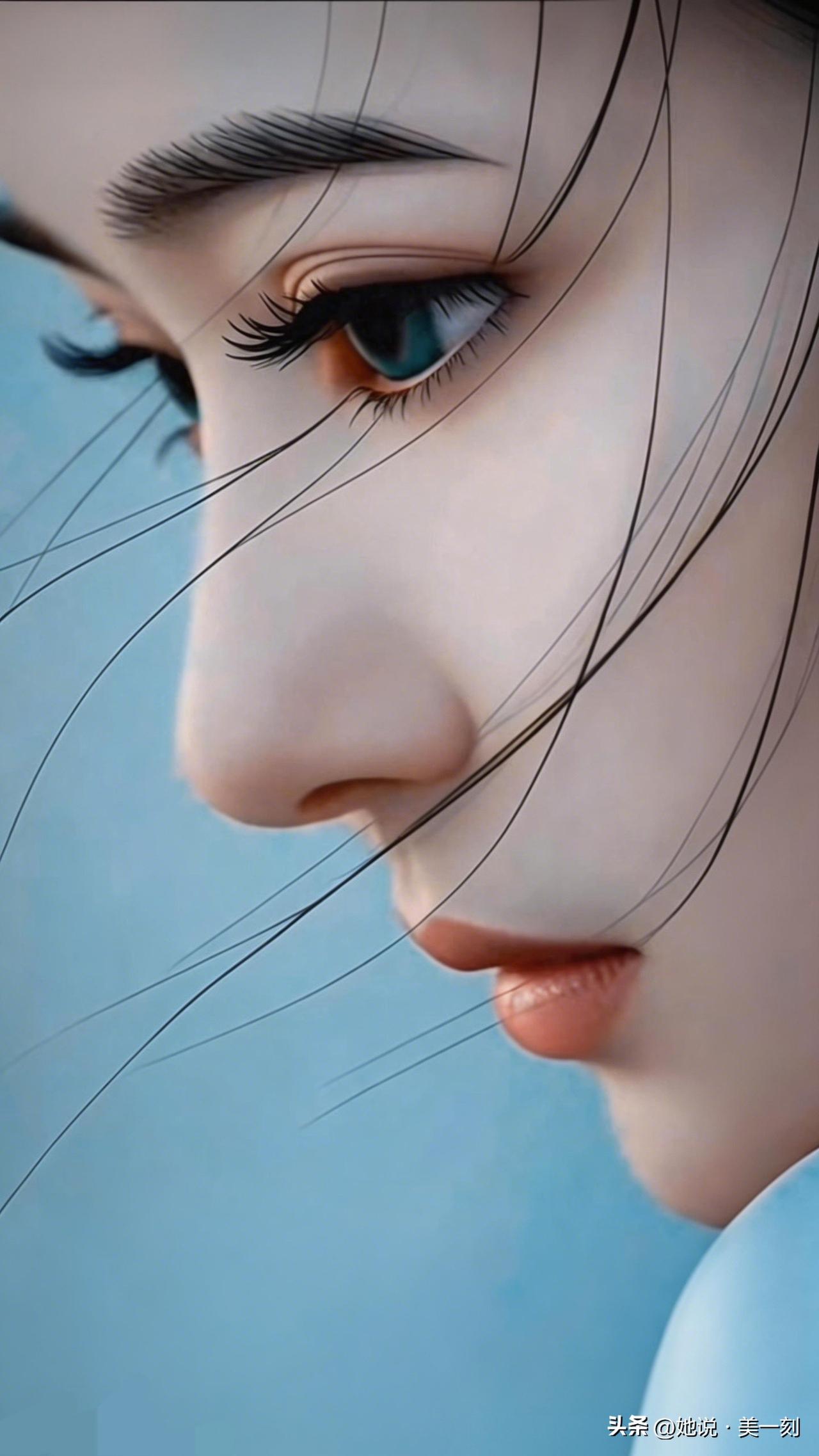 碧眼含秋水，朱唇似樱红。一句话描述下惊艳你青春的那个人