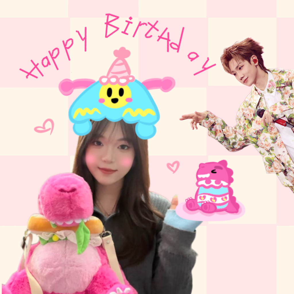 叮咚～祝最最最可爱的肉肉生日快乐呀🎂新的一岁要被满满的幸福包围喔🩷烦恼通通跑