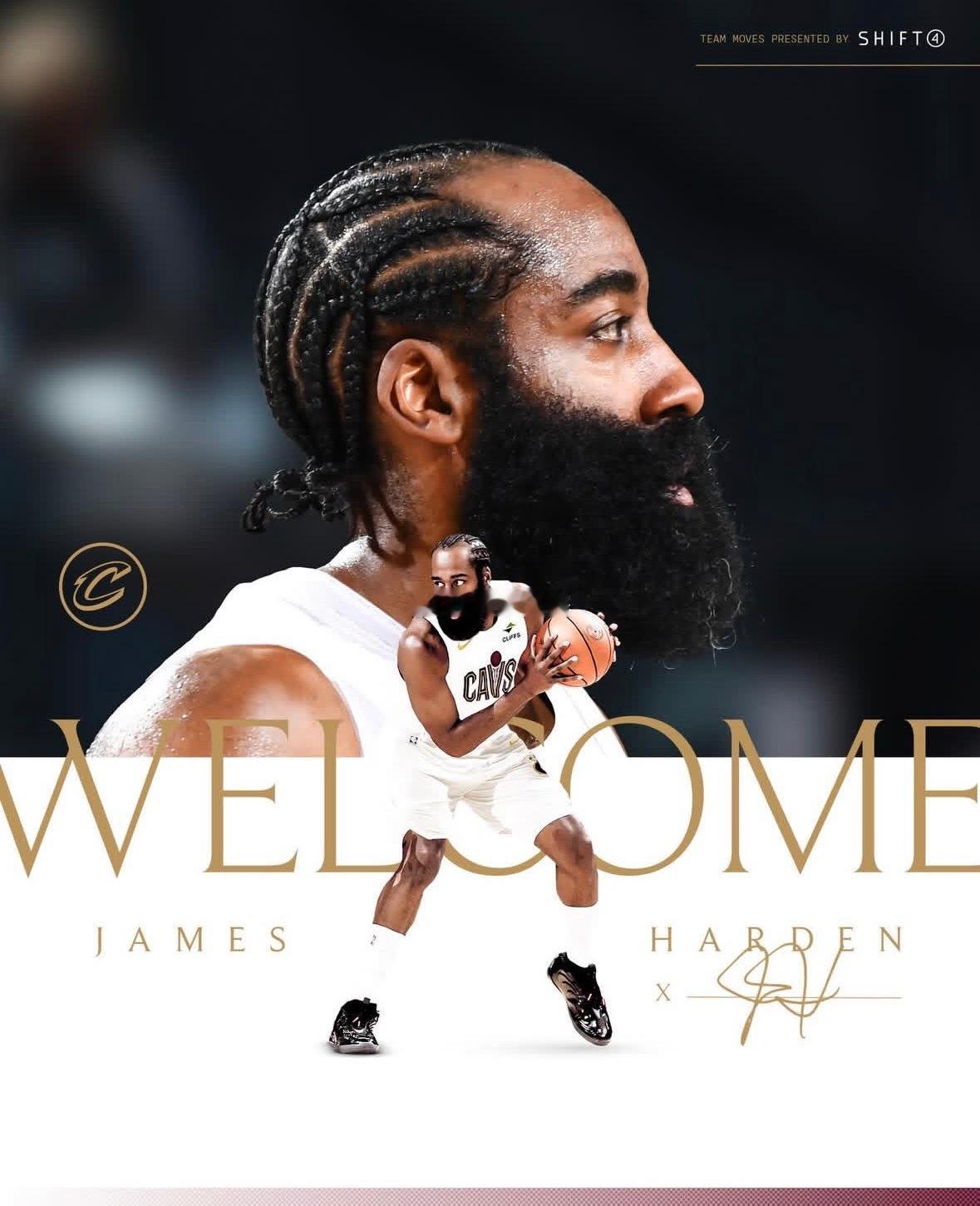 哈登加盟骑士重磅！ 骑士￼和快船￼的重磅交易获得两队官宣，骑士送出加兰￼和选秀资