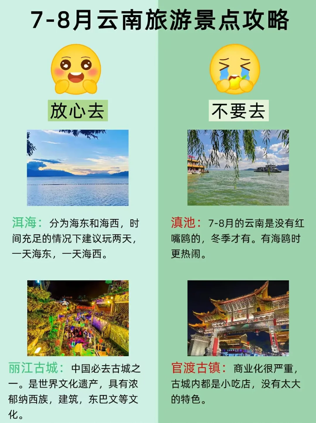 7-8月云南旅游，不去会后悔的14个景点