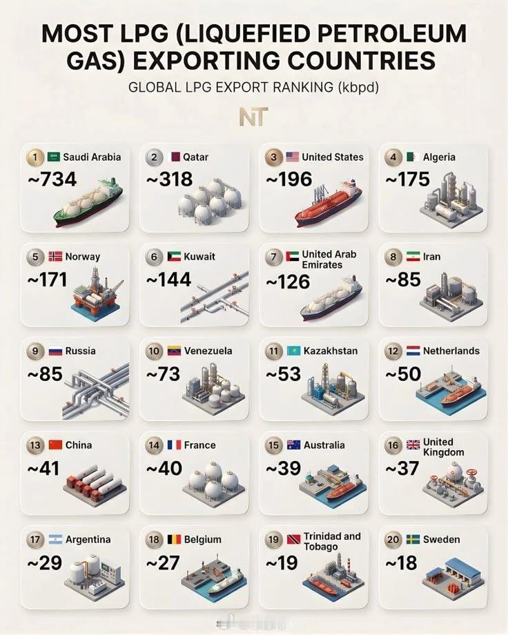 ⛽ World's Largest LPG Exporters 🌍Ranked