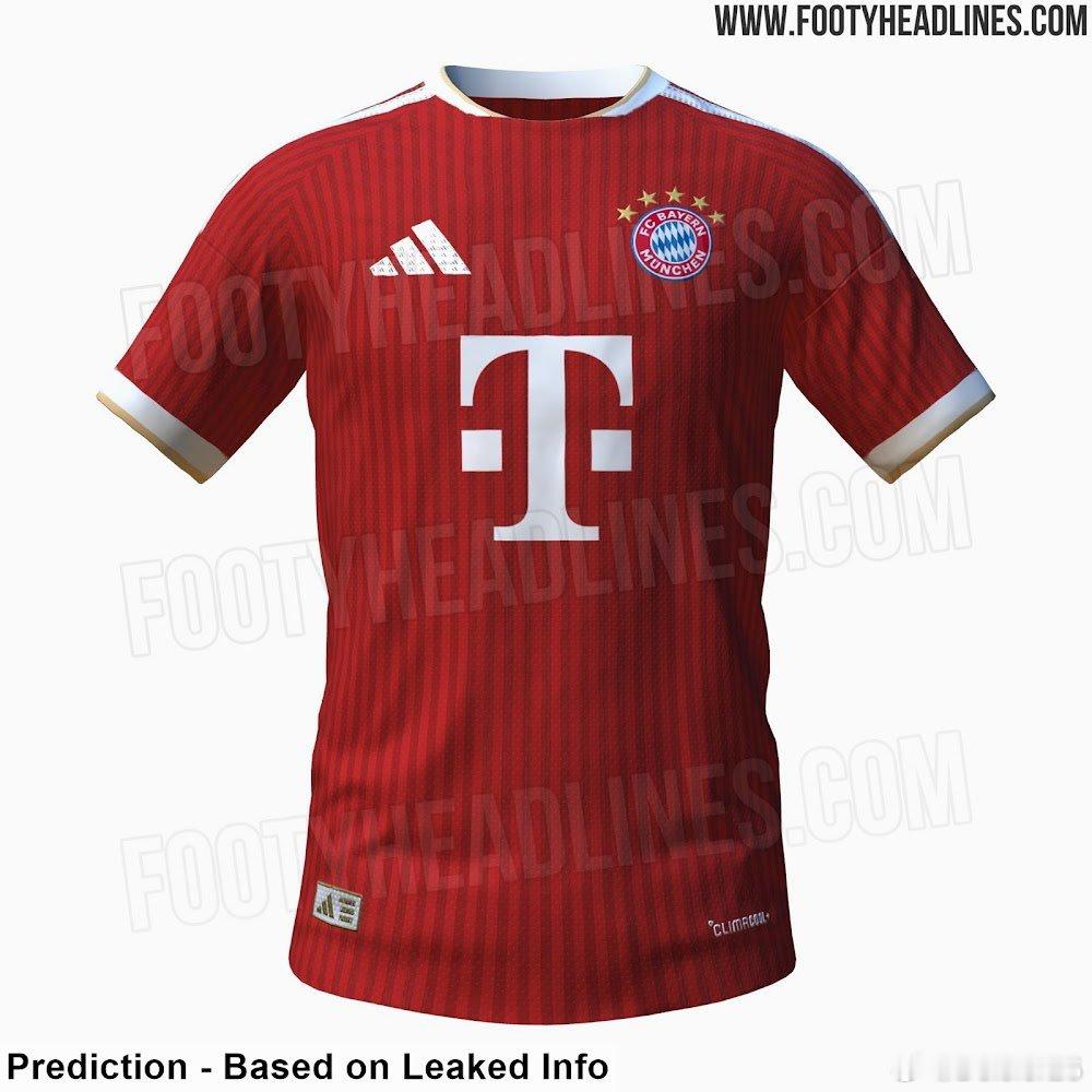 🚨拜仁慕尼黑 2026-27 賽季主場球衣，根據最新洩漏資訊預測的設計👀這款