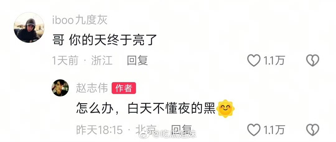 赵志伟回复网友评论 ​​​