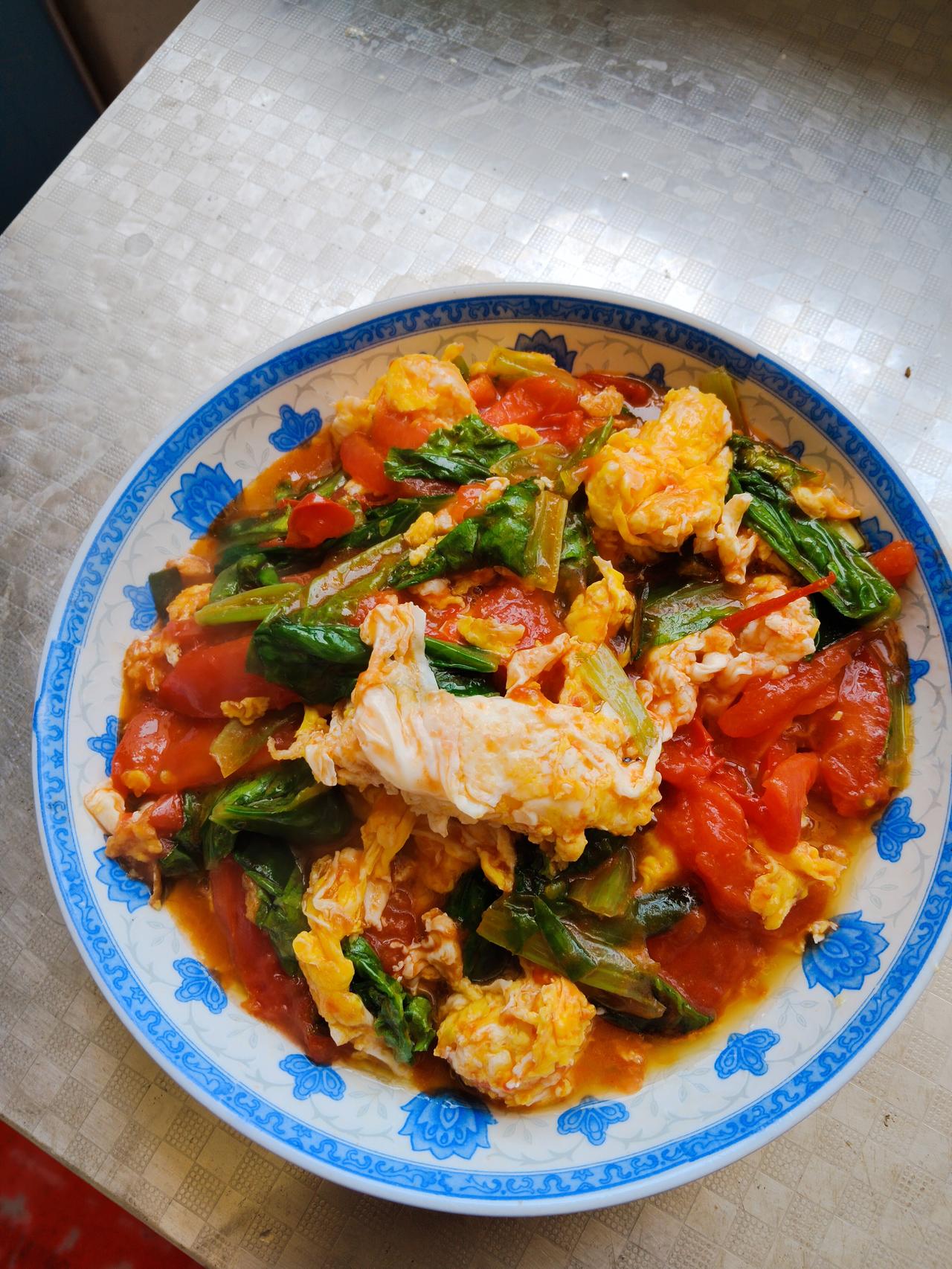 家常番茄炒蛋，色香味俱全，下饭神器！🍳🍅🥦