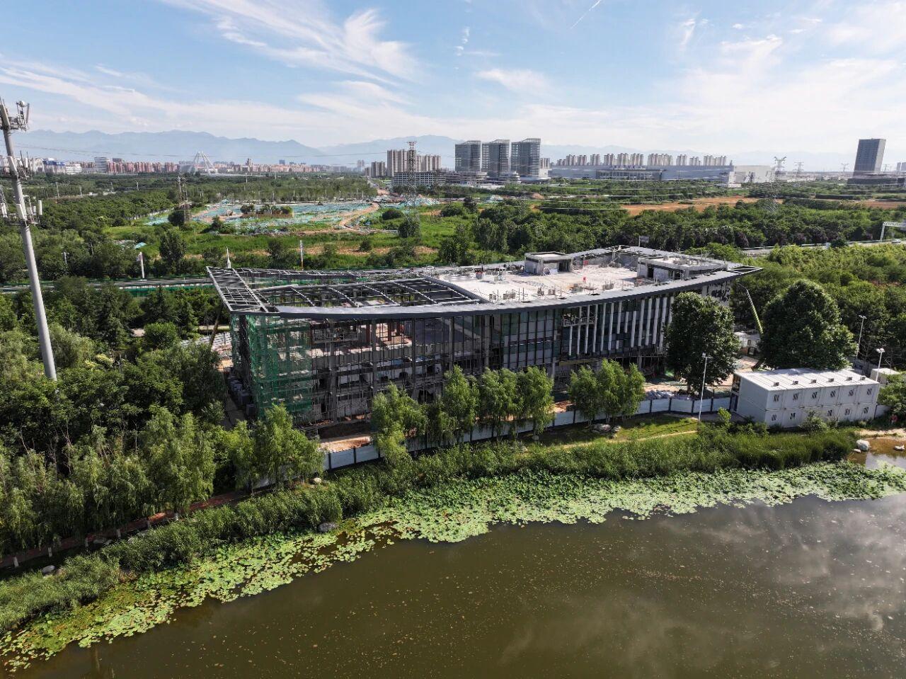 稳步推进！咸阳这一公共文化新地标进度条不断刷新...

咸阳高新区两寺渡公园湖畔