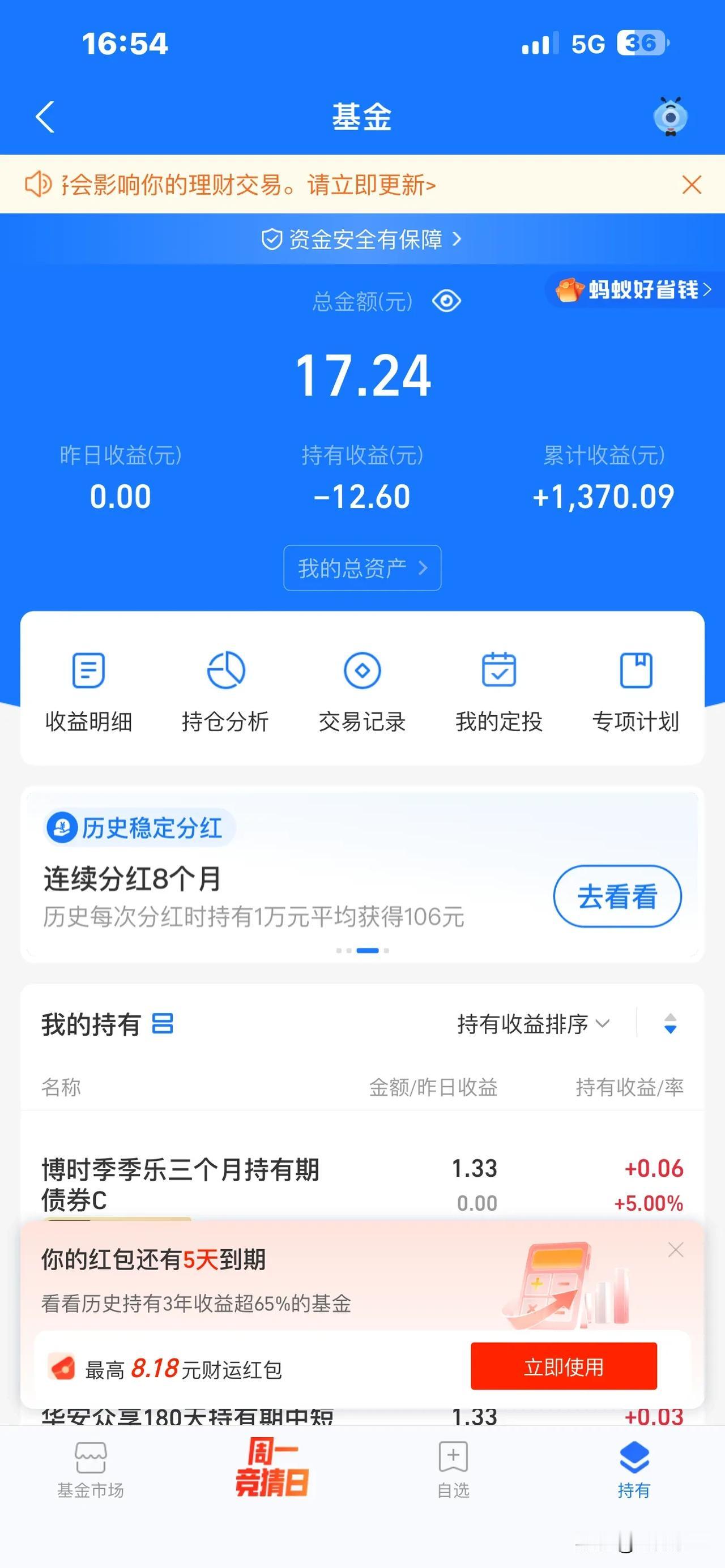 买基金我也赚过钱 还不止一次 最后都还回去了 因为听信他们说的基金要坚持长期投资