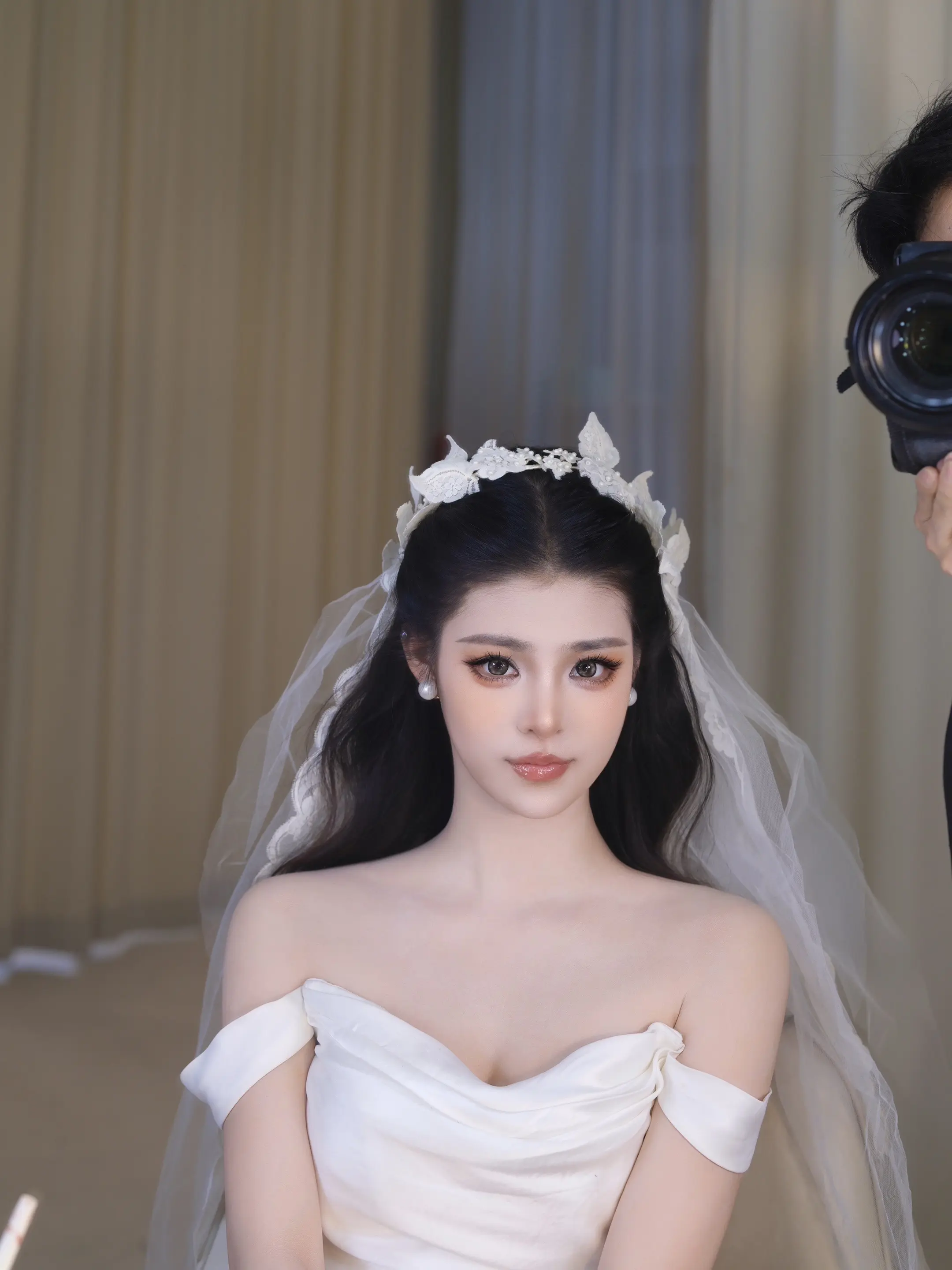 👰试妆。新娘