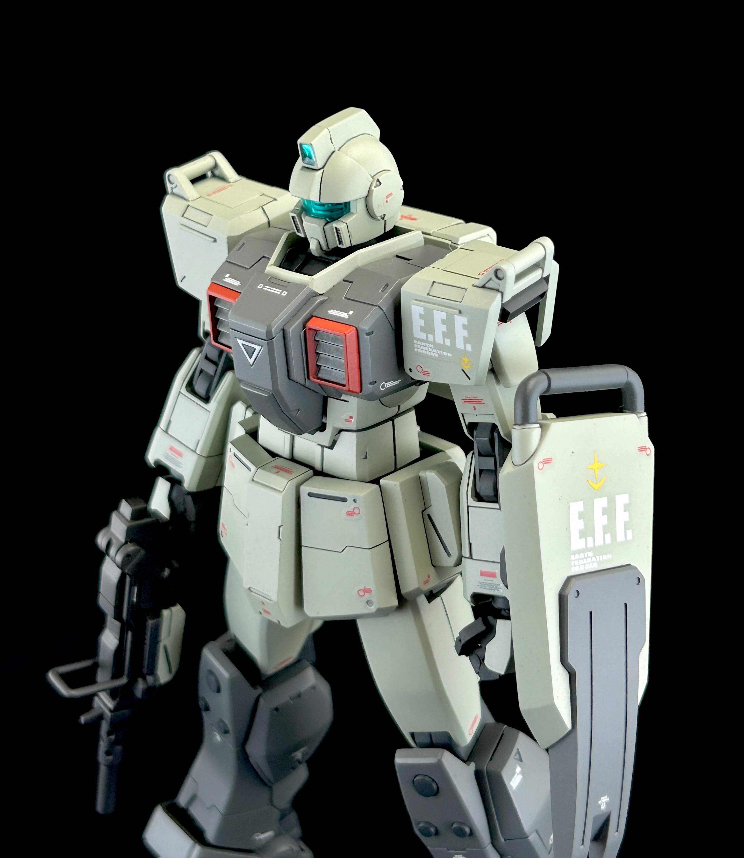 HGUC 陆战型吉姆（巴里·阿伯特机）（by トーリス）高达模型[超话]高达模型