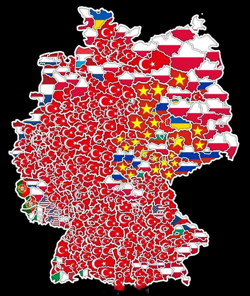 德国各地最大的移民群体德国 德国 移民 世界地理